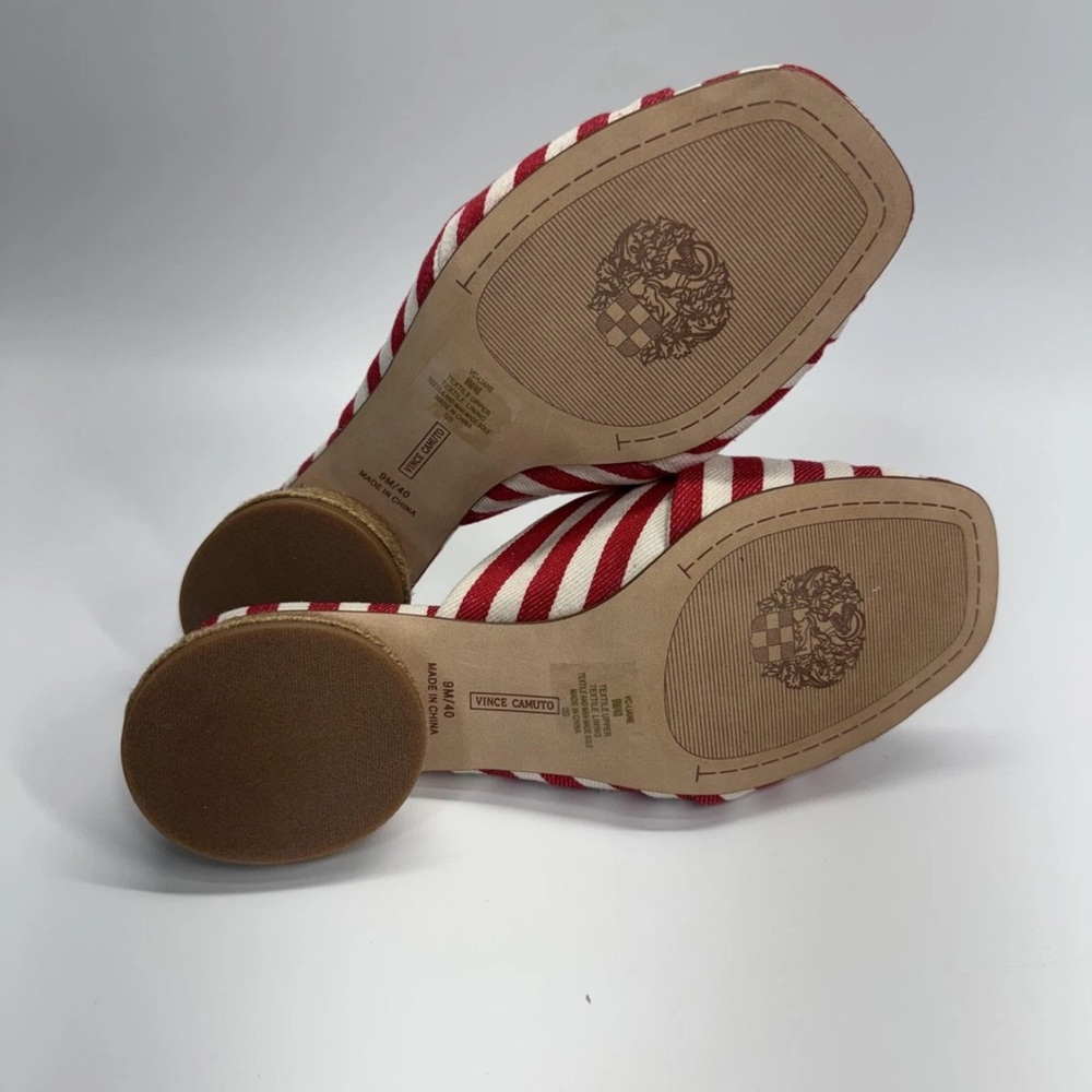 Vince Camuto Shoes Womens Size 9M Rose Stripe VC-Liane Espadrille Heels Summer - Picture 8 of 12